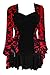 Dare to Wear Bolero Corset Top: Romantic Victorian Gothic Women's Black Lace Steampunk Cosplay Festival Blouse