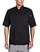 Dickies Men's Donatello Short Sleeve Classic Chef Coat, Black, XX-Large