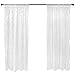 DII Sheer Lace Decorative Curtain Panels for Bedroom, Living Room, Guest Room, or Formaal Sitting Areas, Light & Airy to Filter Sunlight Into Room, (Set of 2, 50 x 63) White Flower Blossom
