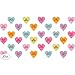 Amscan Blushing Valentine's Day Candy Hearts Printed Paper Cutouts Party Decoration Mega Value Kit (30 Piece), Multicolor, One Size