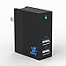 iXCC 20W Dual USB Ports Wall Charger High Speed Charging Travel Charger for iPhone 7 / 6s / Plus, iPad, Galaxy, LG, Nexus and More - Black