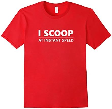 Men's I SCOOP AT INSTANT SPEED MTG TRADING CARD GAME T-SHIRT XL Red