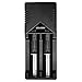 Lithium Battery Smart Charger – Professional and Fast Li-ion Charging – Rapidly Charges 18650, 14500, AAA, AA and Most NiMH Batteries – Blue Progress Lights and Fire Safe Intelligent Circuitry