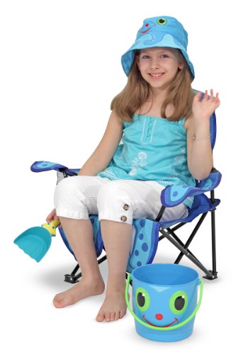 Melissa & Doug Sunny Patch Flex Octopus Folding Beach Chair for Kids