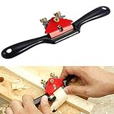 Accessbuy 9'' Adjustable SpokeShave with Flat Base and Metal Blade for Wood Craft, Wood Craver, Wood Working and Hand Tool
