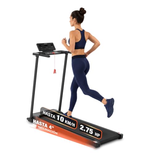 Altera Road - Caminadora Eléctrica con Bluetooth 2.75 HP | Negro, 120 kg, Velocidad 1-10 km/h, Bluetooth, Inclinación Manual 2 Niveles, Banda 104 x 38 cm, Compatible con Apps Fitness