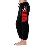 Dalymz Women's Alabama Crimson Tide Sweatpants Personalized Retro M Black
