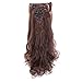 8PCS 24-26 inches Highlight Straight Wavy Curly Full Head Clip In Hair Extensions 18Clips Women Lady Hairpiece (24