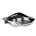 Wristlet Wallet,YOUNA Small Leather Crossbody Purse with Chain Shoulder Strap Black