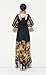 R.Vivimos Women Chiffon Flower Printing Split Asymmetrical Long Dresses XLarge