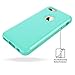 WeLoveCase iPhone 6S Case, iPhone 6 Case, Defender Series Hybrid High Impact Heavy Duty Hard PC Outer Shell with Inner Soft Rubber 3 in 1 Full-Body Protective Case for iPhone 6S/6 (Cool Mint)