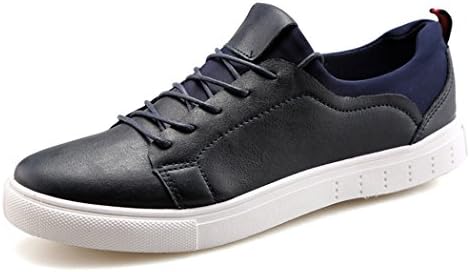 XLD Mens PU Leather Shoes,Outdoor,Walking Casual Shoes(Black EU44)