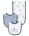Little Me Clothes for Baby Boys’ and Girls’ 3-Piece Bib and Burp Sets, 2 Bibs and 1 Burp Cloth, Soft Cotton Feeding Essentials with Velcro Closures, Absorbent, Machine Washable