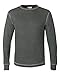 J America Men's Vintage Long-Sleeve Thermal T-Shirt L CHRL HTR/ VNT WH