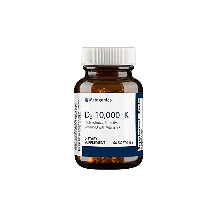 Metagenics Vitamin D3 10,000 IU with Vitamin K2 - Vitamin D Supplement for Healthy Bone Formation, Cardiovascular Health…