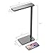 MoKo Dimmable LED Desk Lamp, 8W Touch-Sensitive Control Eye-Caring Working / Reading Table Lamp, Continuously Dimmable Brightness & Color Temperature, 1-Hour Auto Timer, Adjustable Arm & Head - BLACK