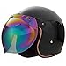 ILM Motorcycle Helmet Bubble Shield with Removable Flip Adapter (Colorful)