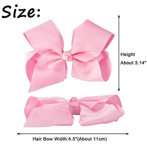 Dlala 30pcs 4.5" Hair Bows Clips Grosgrain Ribbon Bows Hair Alligator Clips Hair Barrettes Hair Accessories for Baby Girls Toddler Infants Kids