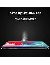 OMOTON Protector de Pantalla de Vidrio Templado Compatible Apple iPhone Xs & iPhone X 5.8" [2 Pack]