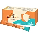 Maxim Supreme Gold Coffee Mix Korean Instant Coffee Packets with Latte Creamer (20 sticks)