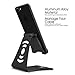 Adjustable Cell Phone Stand, iPhone Stand, Pasonomi Smartphone Cradle, Dock, Holder for iPhone 8 X 7 6 6s Plus 5 5s 5c Samsung Galaxy S8 S7 S6 Note 5 Note 8 Charging Stand (Black)