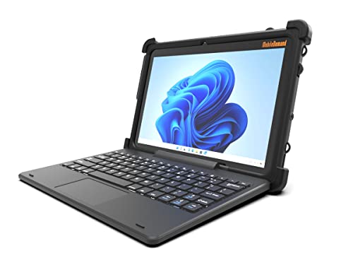 MobileDemand Flex 10B Rugged 10 inch Tablet with Keyboard and Windows 11 Pro Upgrade, A Rugged Laptop Tablet PC,(Beats Traditional Laptop Computer in Rigidity), Field Work Business Laptop