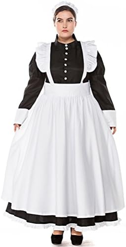 ViewHuge Maid Dress Cosplay Costume,Long Sleeve British Housemaid Lolita Dress
