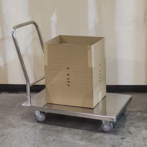 Stainless Steel Platform Truck in Silver - Thumbnail 3