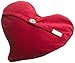 DreamTime Loving Hugs Heart Pillow, Cranberry Velvet