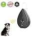 YC° Newest Bark Control Ultrasonic Anti Barking Device Bark Deterrent Silencer Barking Stop Water Droplet Shape Indoor Use (Black)