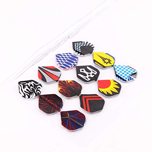 MAXMAU Dart Flights 24 Sets (72 Pcs) Standard and Slim Shape Durable PET Flights for Steel Tip Darts, Perfect Accessories Equipment Supplies for Dart Games - Thumbnail 2