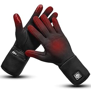 day wolf Heated Gloves Liners Electric Gloves For Men Women Rechargeable Battery Waterproof Hand Warmer For Winter Snow…