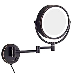 Amazon.com: Wall Mount Bathroom LED Lighted Makeup Mirror ...