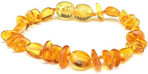 Polished Baltic Amber Baby Teething Bracelet/Anklet Multimix Beads PBTB67 By Amber Corner