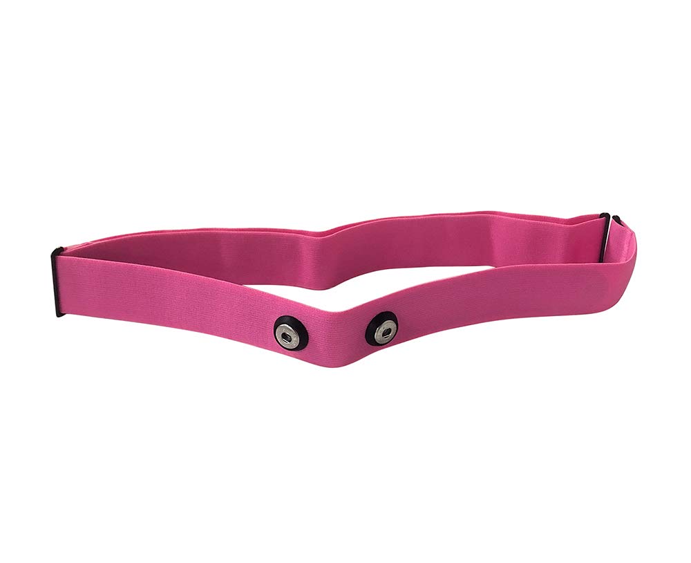 TAOPE Elastic Sport Heart Rate Monitor Adjustable Chest Mount Belt Strap Bands Fitness Equipment for Garmin Wahoo - Pink