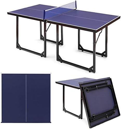 CHOOSEandBUY Multi-Use Foldable Midsize Removable Compact Ping-Pong Table New Perfect Beautiful Classic Elegant Useful