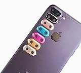 iPhone 7 Plus Camera Lens Protector, BKING-BOX 6 X Set Black/ Rose Gold/ Silver/ Blue/ Gold /Rose Red Smartphone Camera Guard Protective Case Cover Ring Installed for Apple iphone 7 Plus 5.5 Inch