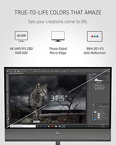 HP Envy All-in-One PC, NVIDIA GeForce GTX 1650, 10th Gen Intel Core i7-10700 Processor, 16 GB RAM, 256 GB SSD & 1 TB Hard Drive, 31.5” 4K UHD Display, Windows 10 Home, Eye-Safe (32-a1027c, 2021) 4 HP Envy All-in-One PC, NVIDIA GeForce GTX 1650, 10th Gen Intel Core i7-10700 Processor, 16 GB RAM, 256 GB SSD & 1 TB Hard Drive, 31.5” 4K UHD Display, Windows 10 Home, Eye-Safe (32-a1027c, 2021)