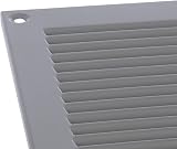 EUROPLAST 400x200mm Grey Metal Air Vent Grille with Insect Mesh 16x8" view 5