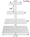YestBuy 4 Tier Acrylic Cupcake Stand with BASE, Premium Cupcake Holder, Acrylic Cupcake Tower Display Cady Bar Party Décor – Display for Pastry (4