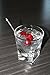 Royer Round Top Stir Sticks, Swizzle Sticks, Drink Stirrers for Holidays, Christmas, Weddings, Parties - Crystal With Silver Glitter, 6 Inch, Set of 48 - Made In USA