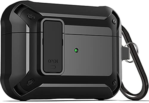 Wonjury Upgraded [Secure Lock] Armor Airpod Pro Case, Shockproof