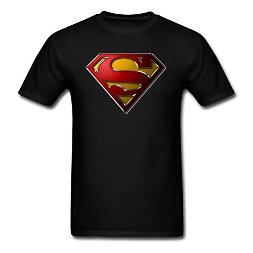 Superman Logo Shield Heathered Navy Slim-Fit T-Shirt