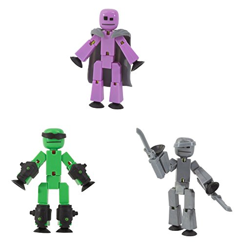 StikBot Zing Off The Grid Pack Raptus, Shift, Regalius Stop Motion