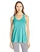 Soffe Women's JRS Knotted Racerback Tank, Pool Blue, Large
