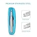 Eyebrow Tweezers（2 Packs） DTOETKD Professional Stainless Steel Precision Flat Tweezer Slant Tweezer