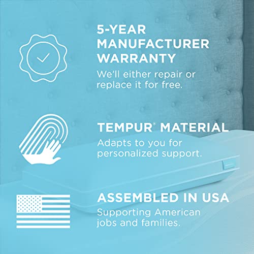 TEMPURProForm + Cooling ProHi Pillow, Memory Foam, King, 5Year