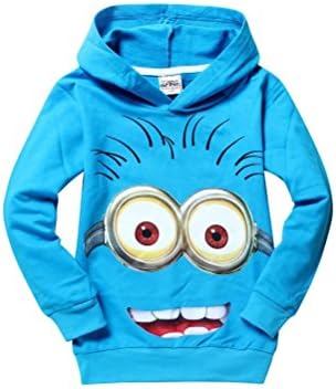 Buy Home Despicable Me 2 Little Boys Girls Minions T-Shirt Hoodies Tops Tees (6T(140), Blue)
