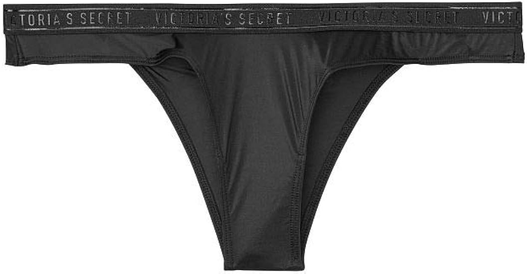 Amazon Co Jp Victoria S Secret ヴィクトリアシークレット ビクトリアシークレット ロゴブラジリアン パンティー Logo Brazilian Panty Xs Fg5 Black 並行輸入品 服 ファッション小物