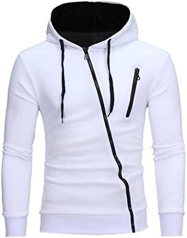 Hooded Sweatshirt Mens' Long Sleeve Hoodie Tops Jacket Coat Outwear By Haolly (M, White)